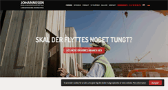 Desktop Screenshot of johannesen-maskintransport.dk