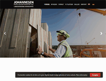 Tablet Screenshot of johannesen-maskintransport.dk